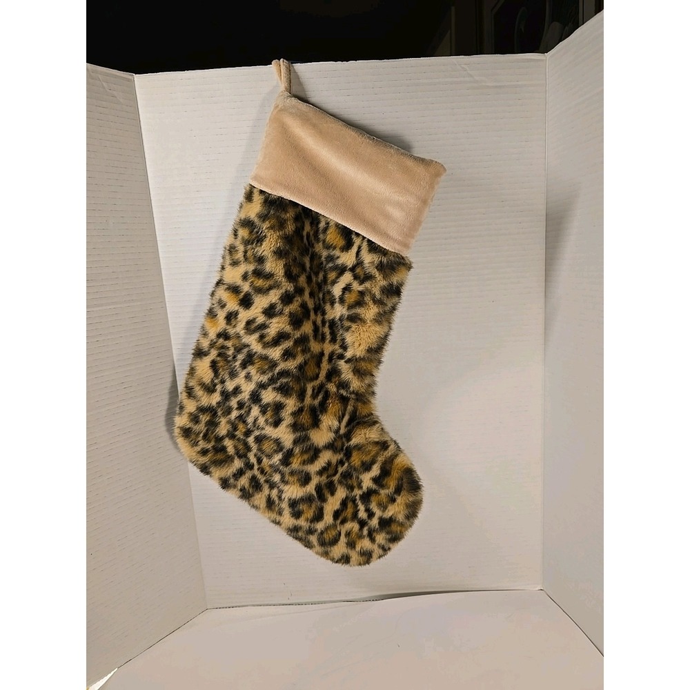 Leopard Print Holiday Stocking
